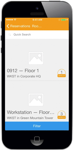 Reserve Space by Floor - OpenSpace app