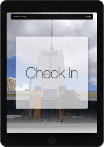 Checking Out - Visitor App