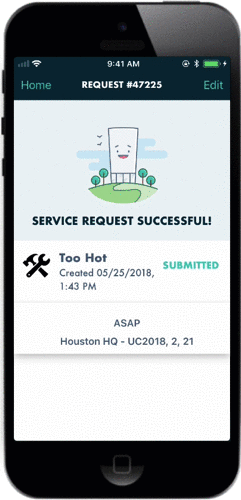 Add service request - Hummingbird app.gif